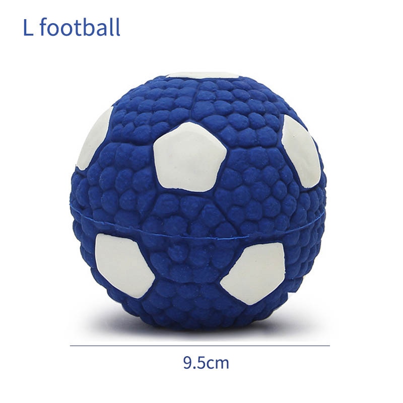 Soft Latex Pet Dog Toy Ball Squeak Toys Cleaning Tooth Chew Voice Toy Pet Supplies Non-toxic Training Balls Durable