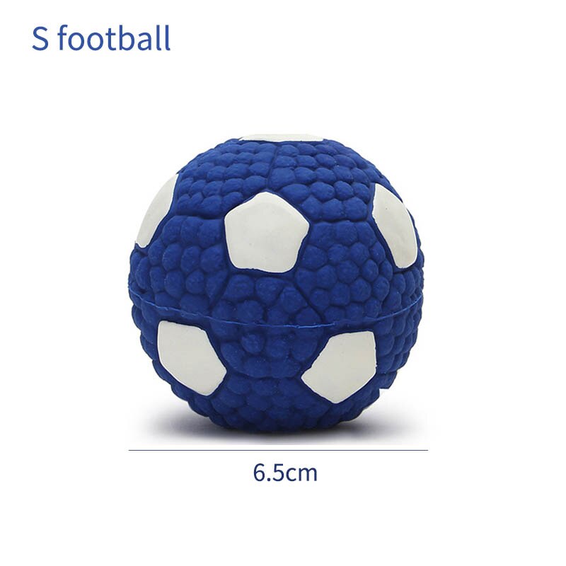 Soft Latex Pet Dog Toy Ball Squeak Toys Cleaning Tooth Chew Voice Toy Pet Supplies Non-toxic Training Balls Durable