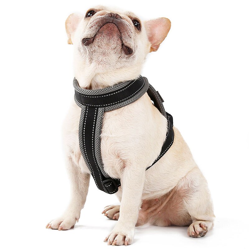 Soft Mesh Dog Harness Vest Reflective No Pull Pulling Walking Pet Control Harness For Dog For Jogging Running Szelki Dla Psa