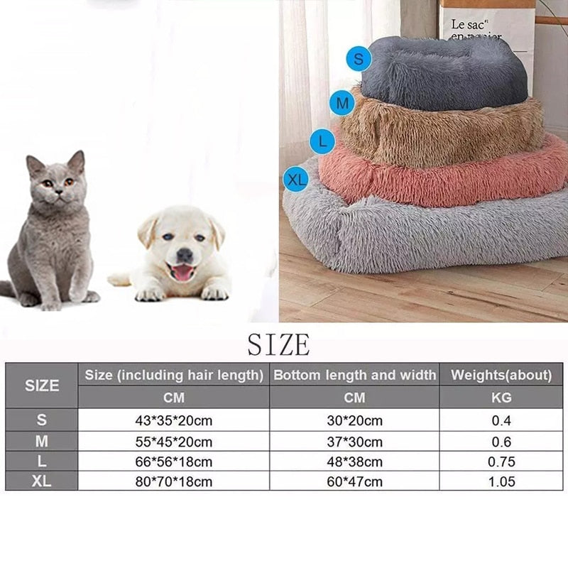 Square Super Soft Dog Bed Warm Plush Cat Mat Dog Beds For Large Dogs Puppy Bed House Nest Cushion Pet Product Accessories