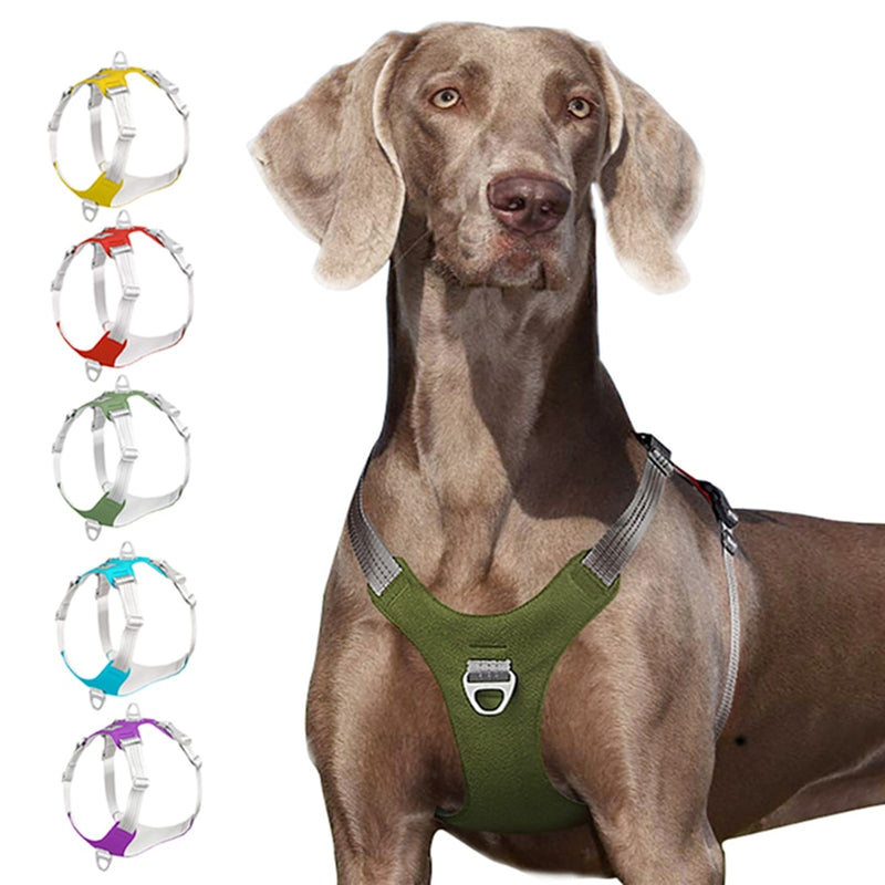 Strong Pet Dog Harness Dog Training Reflective Chest Belt Vest Adjustable Outdoor Protective Harness for Small Medium Big Dogs