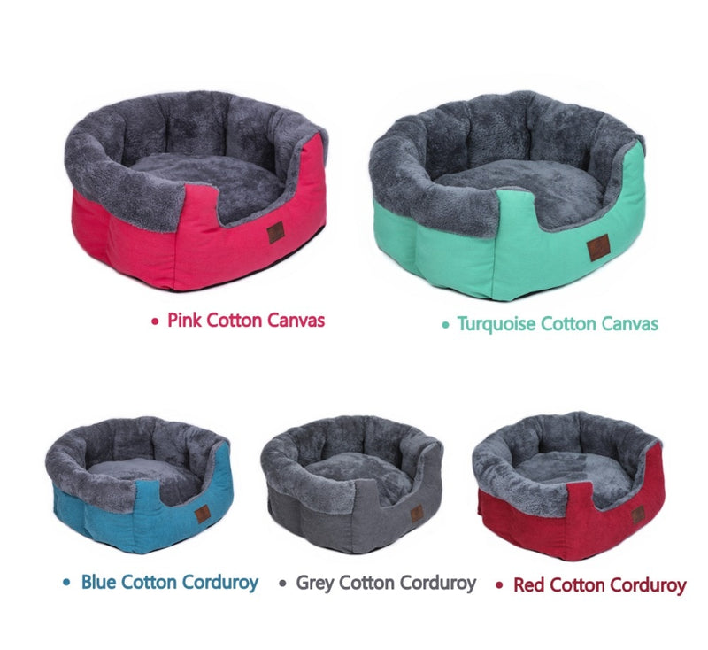 Super Comfy Velvet Fleece Nest Model Round Shape Dog Beds Pet Beds Cat Cave for Dogs and Cats Anti Skid Cotton Material