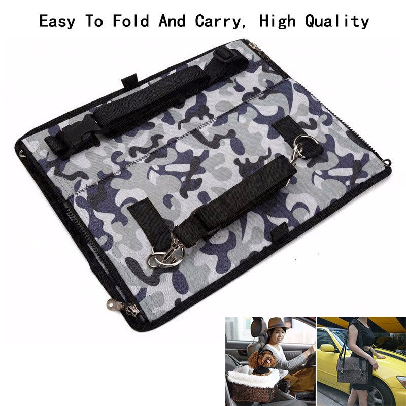 Foldable Dog Bag Car Seat For Dog Carriers Cat Carrier Puppy Pets Christmas Dogs Cat Dog Bag Safety Car Supplies py0019