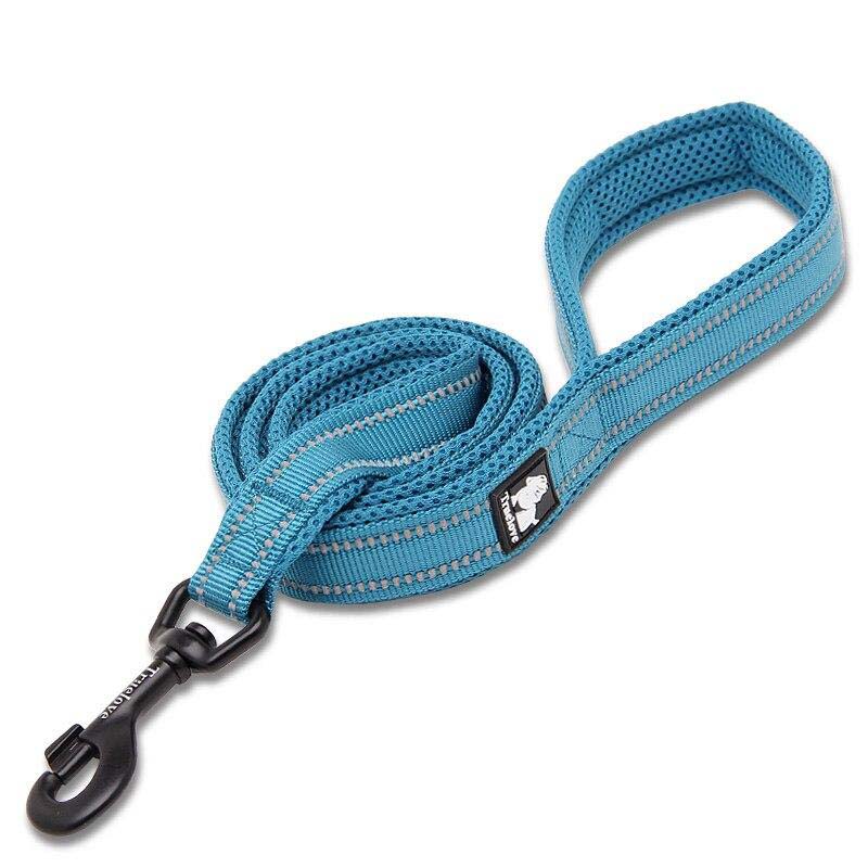 Soft Dog Pet Leash in Harness and Collar Reflective Nylon Mesh Walking Training 11 Color 110cm TLL2111 Dropshipping