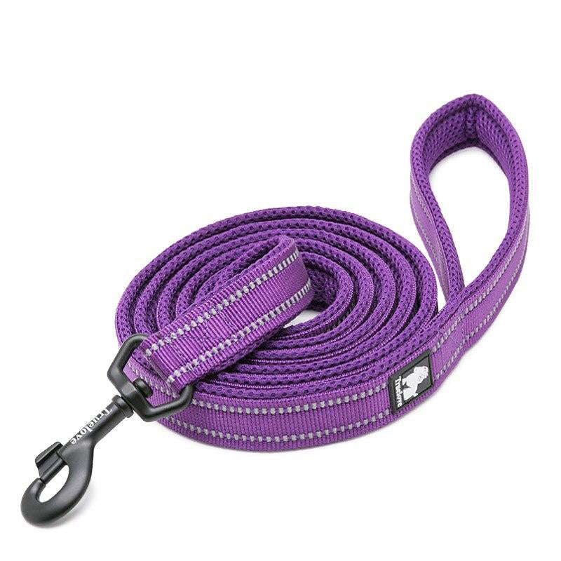 Soft Dog Pet Leash in Harness and Collar Reflective Nylon Mesh Walking Training 11 Color 110cm TLL2111 Dropshipping