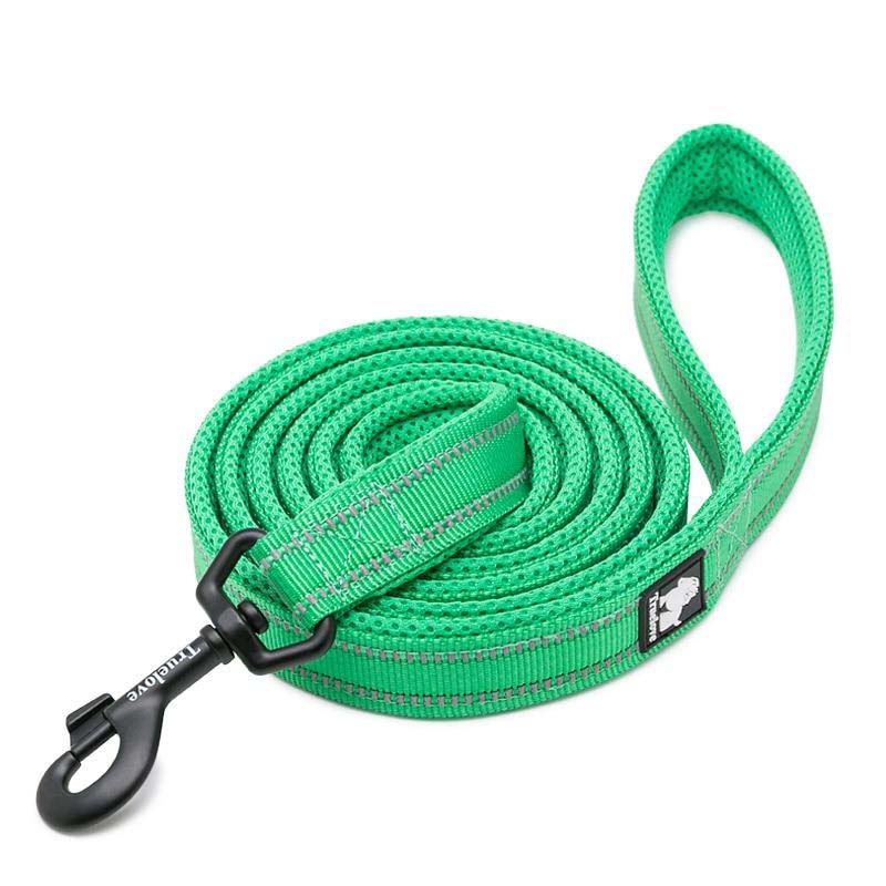 Soft Dog Pet Leash in Harness and Collar Reflective Nylon Mesh Walking Training 11 Color 110cm TLL2111 Dropshipping