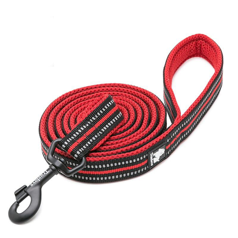 Soft Dog Pet Leash in Harness and Collar Reflective Nylon Mesh Walking Training 11 Color 110cm TLL2111 Dropshipping