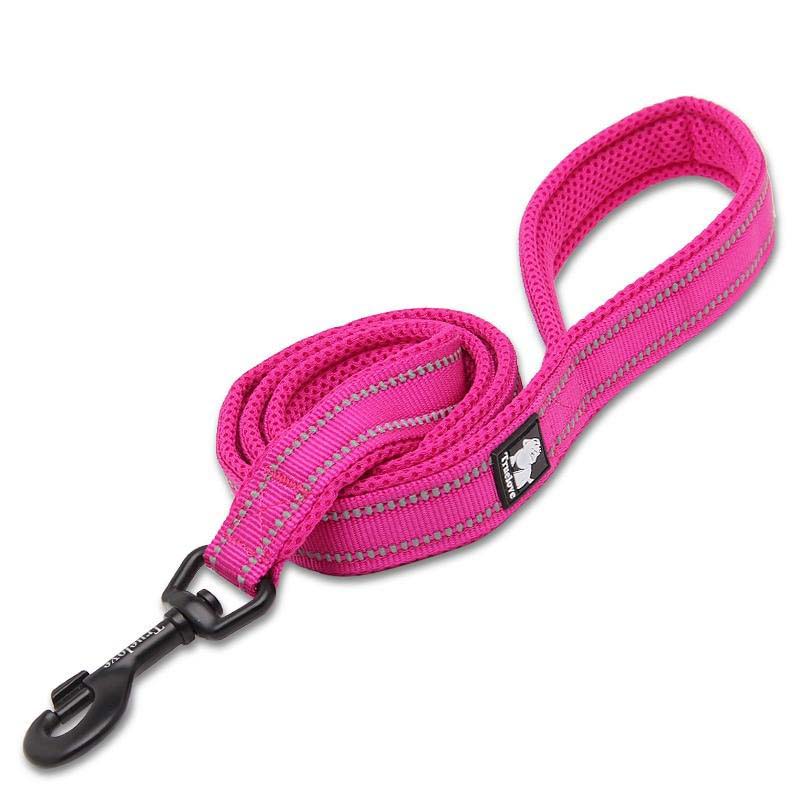 Soft Dog Pet Leash in Harness and Collar Reflective Nylon Mesh Walking Training 11 Color 110cm TLL2111 Dropshipping