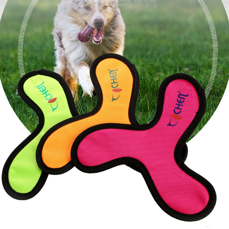 Flying Discs Dog Training Toy Oxford Cloth Pet Interactive Dart Bite Resistant Boomerang Puppy Chew Flying Saucer Toy