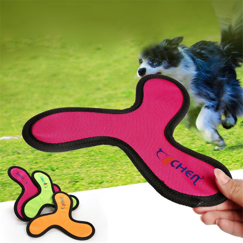 Flying Discs Dog Training Toy Oxford Cloth Pet Interactive Dart Bite Resistant Boomerang Puppy Chew Flying Saucer Toy