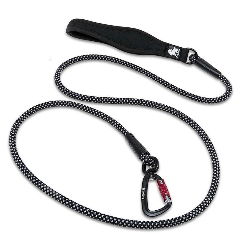 Dog Pet Leash Nylon with Reflective Aluminum -Alloy Hook Stainless Steel D-ring Neoprene Handle walking hiking TLL2571