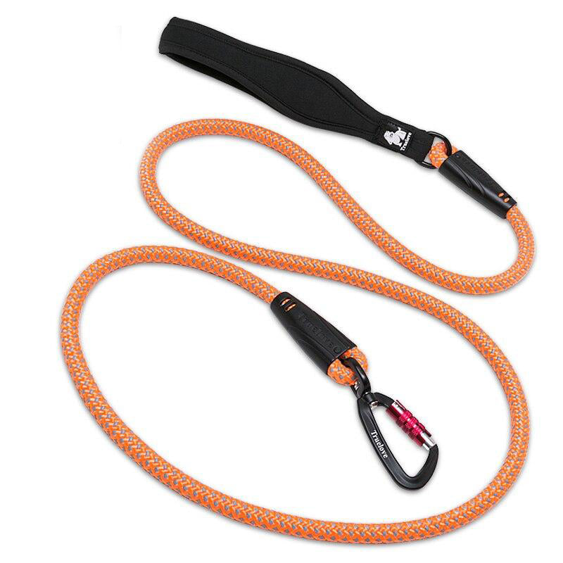 Dog Pet Leash Nylon with Reflective Aluminum -Alloy Hook Stainless Steel D-ring Neoprene Handle walking hiking TLL2571