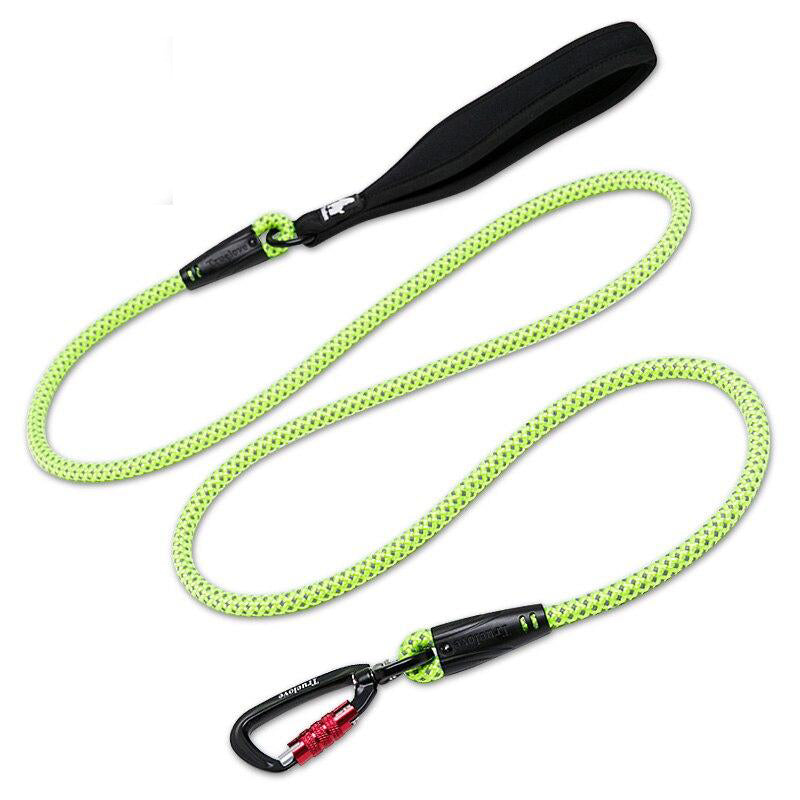 Dog Pet Leash Nylon with Reflective Aluminum -Alloy Hook Stainless Steel D-ring Neoprene Handle walking hiking TLL2571