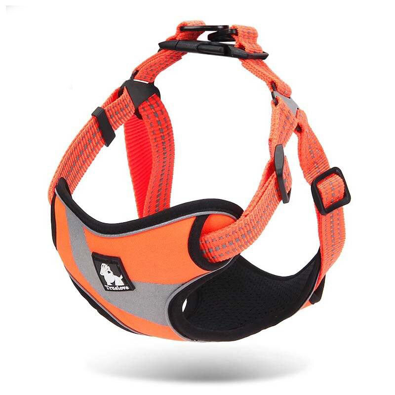 Durable Dogs Harness Vest with 3M Safety Reflective Stripes Vest Adjustable