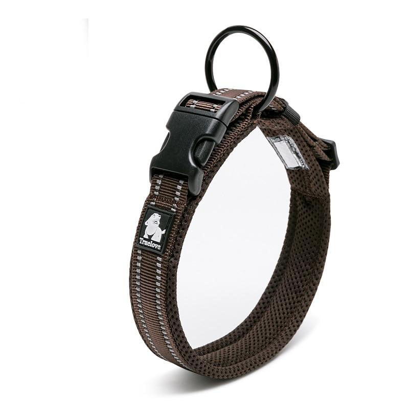 3M Reflective Mesh Padded Dog Collar Adjustable Nylon Outdoor Adventure Pet Collar