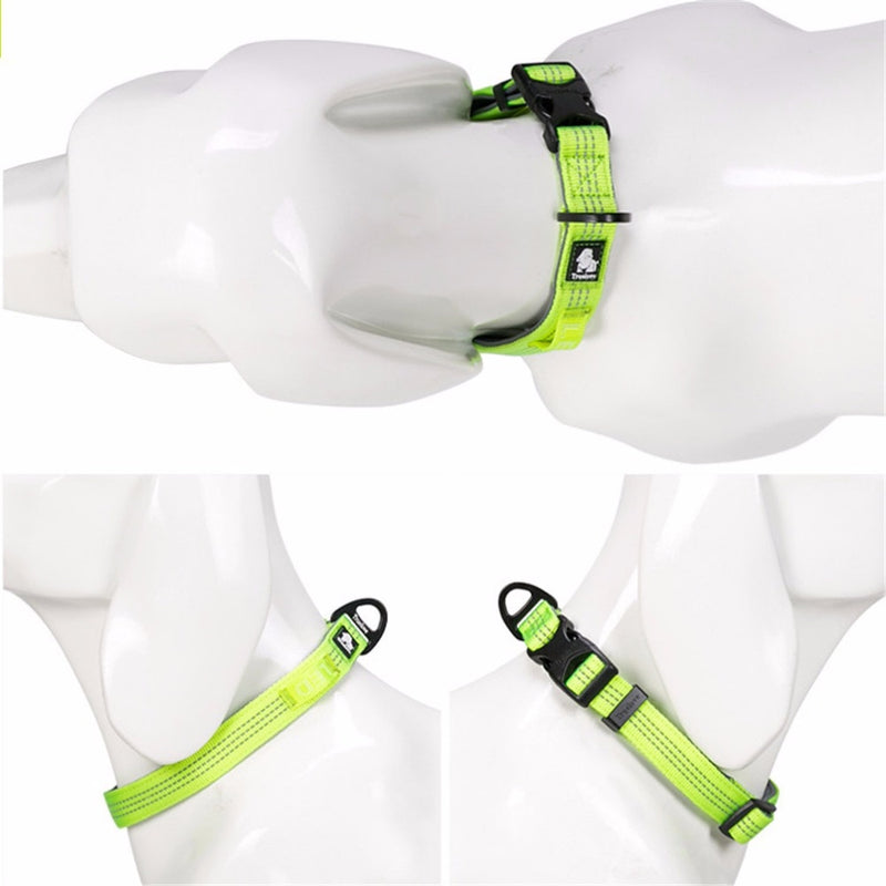 Dog Collars Set 3M Reflective Collar for Small Medium Large Dogs Puppy Adjustable Padded Soft Nylon Comfy Neck TLC5271