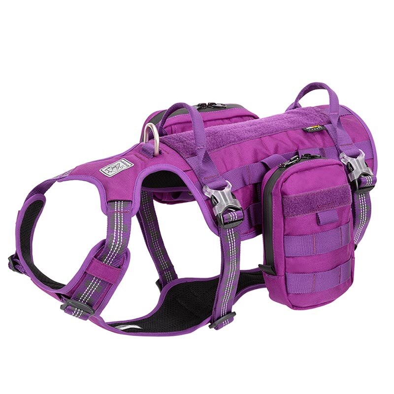 Dog Harness Backpack Bag Saddle Military Tactical Waterproof Harness Pet Dog Backpack Carrier Outdoor Travel Training