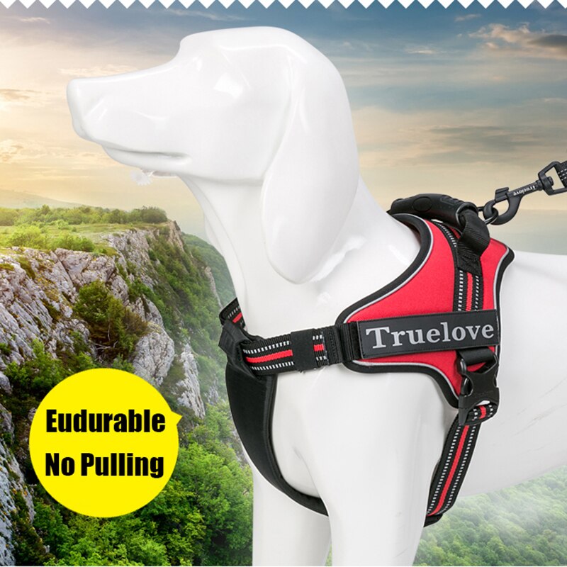 Dog Harness No-Pull Reflective Stitching Ensure Two Ways Using Explosion-proof Outdoor Adventure Amazon hot-saleTLH5753