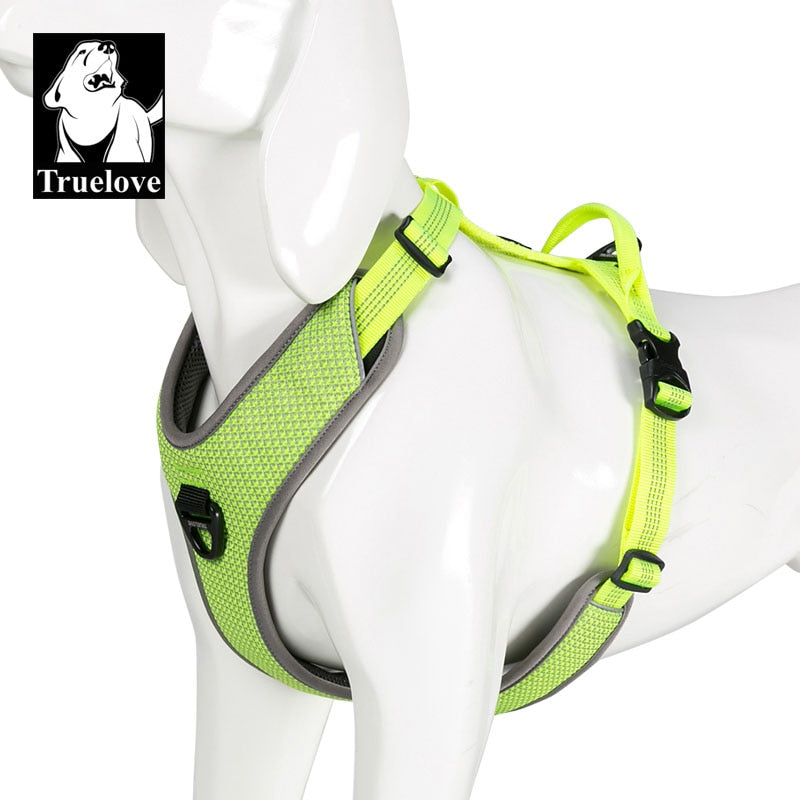 Dog Harness Reflective No Pull Small Medium Large Vest Quick Adjustbale Matching Leash Collar Training Running TLH6071