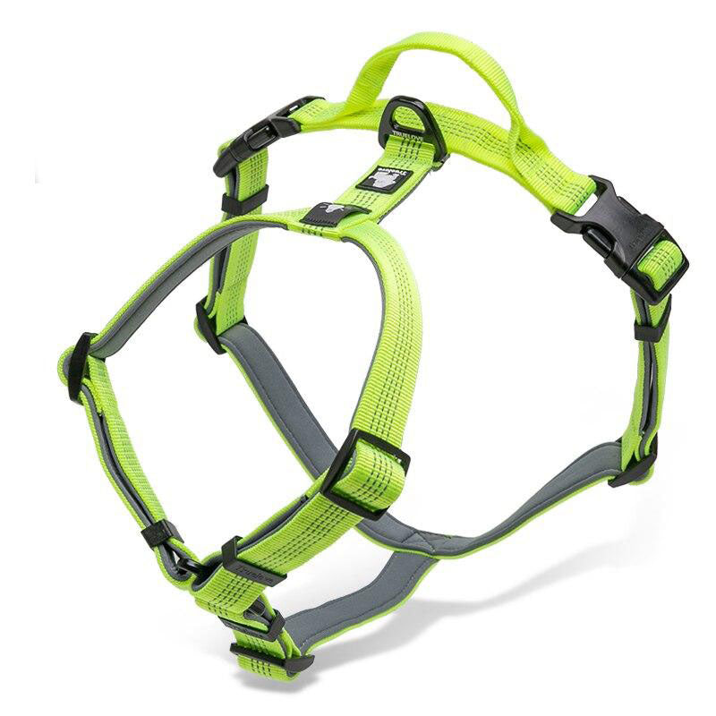 Dog Harness Reflective Nylon Ribbon  SBR Diving Inside LED Pilot Light Position Four-point Adjustment pet Vest TLH6171