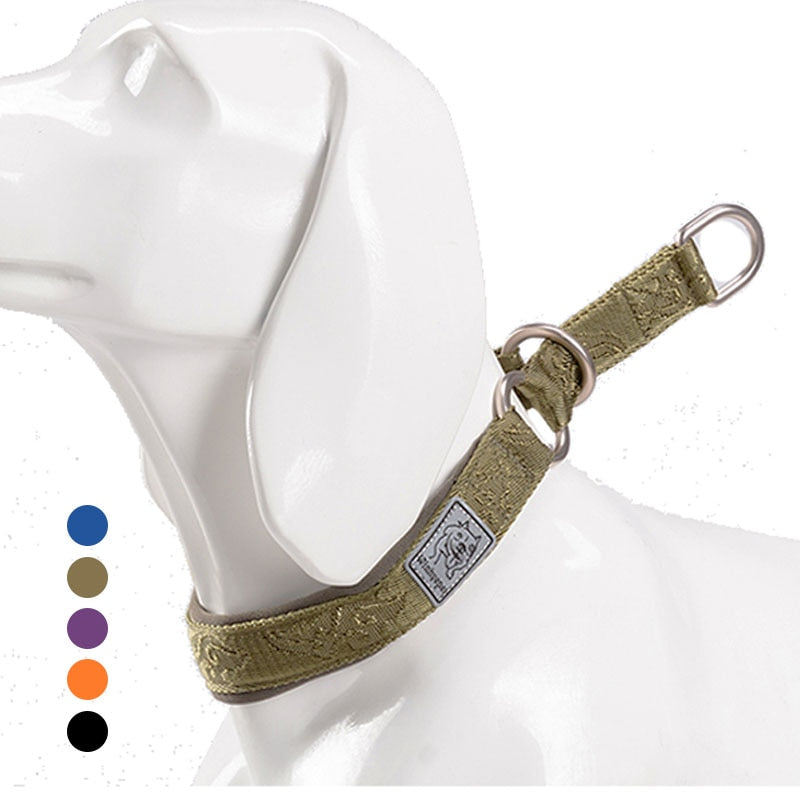 Nylon Dog Training Collar Pet Slip Choke Collar For Large Small Dogs Hunting