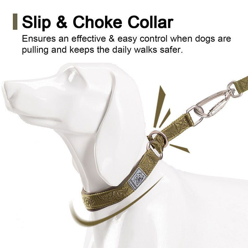 Nylon Dog Training Collar Pet Slip Choke Collar For Large Small Dogs Hunting