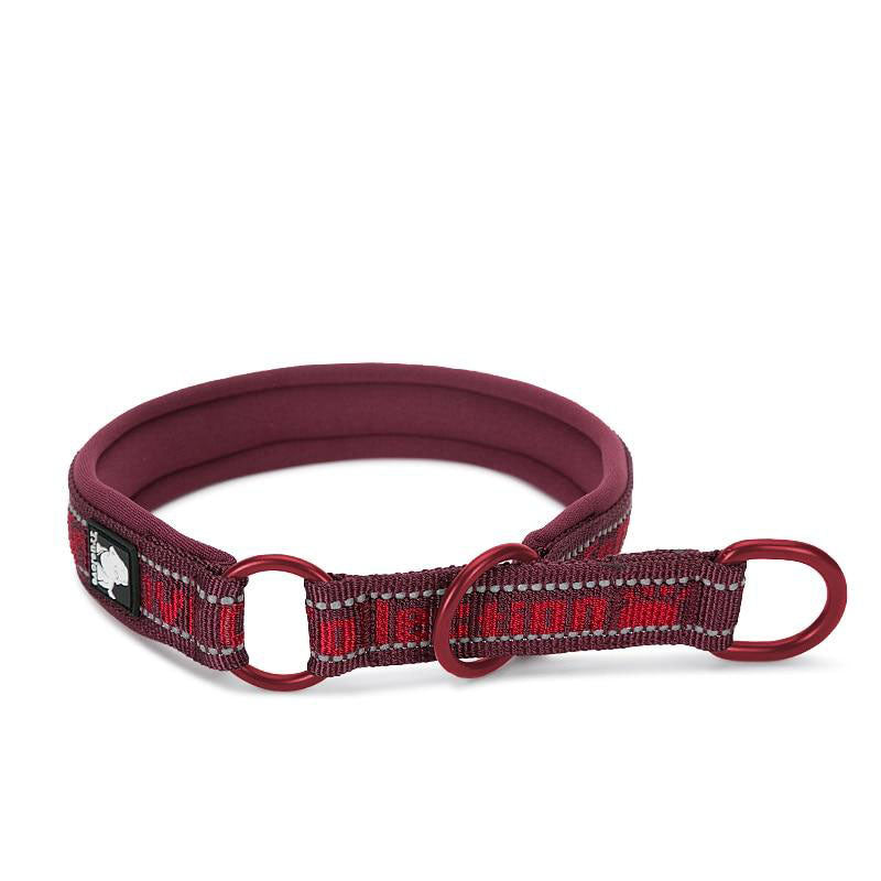 Pet Collar Adjustable Reflective SBR Neoprene Pull-resistant Explosion-proof Dog and Cat Travel