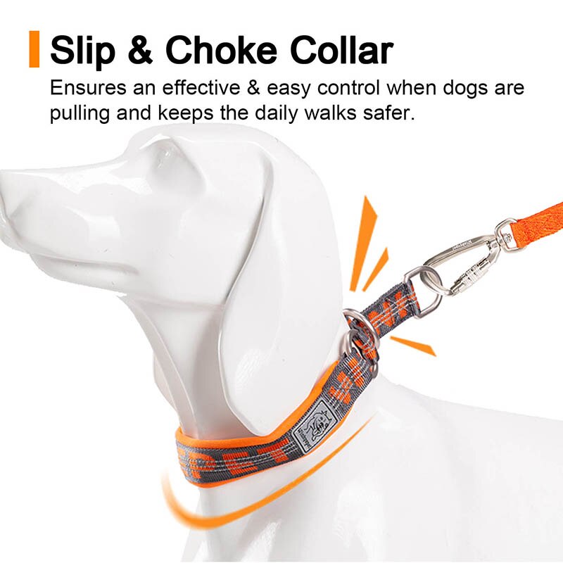 Pet Dog Choke Collar Soft Strong Purple Pets Dog Training Slip Collars Choker