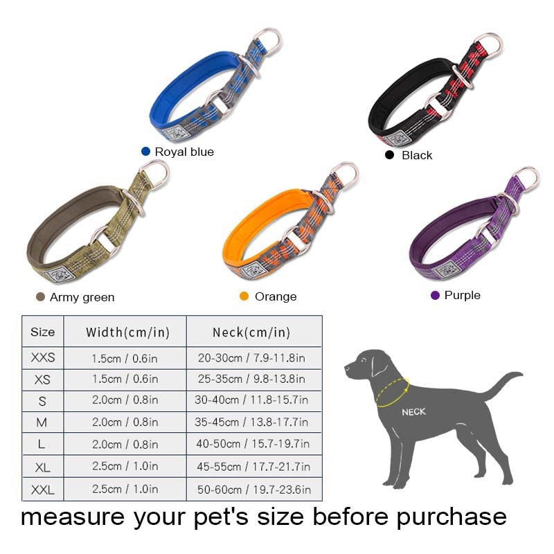 Pet Dog Choke Collar Soft Strong Purple Pets Dog Training Slip Collars Choker