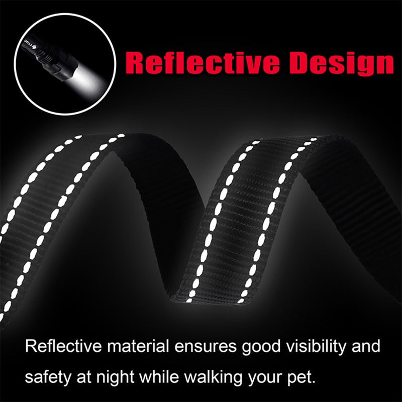 Reflective Double Dog Leash Couple Dual Durable Adjustable Leash for Walking Training Small Medium Large Dogs