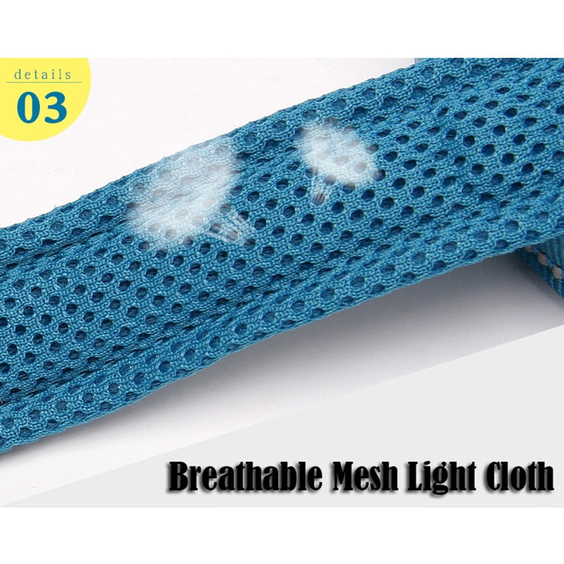 Soft Dog Pet Leash in Harness and Collar Reflective Nylon Mesh Walking Training 11 Color 110cm TLL2111 Dropshipping