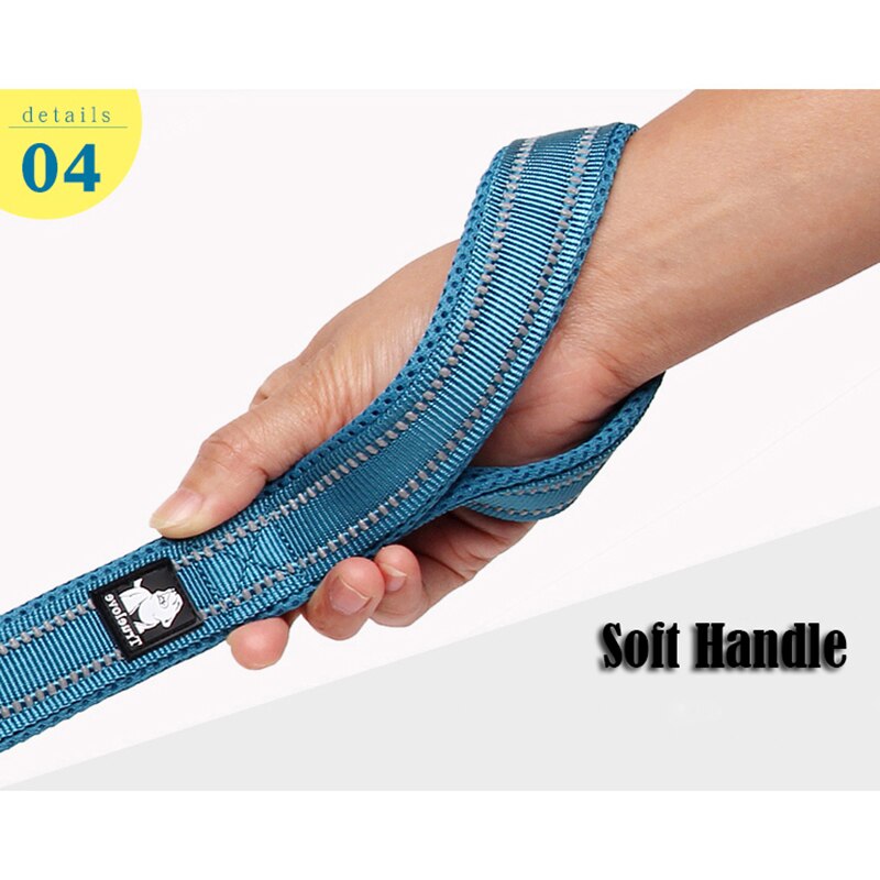 Soft Dog Pet Leash in Harness and Collar Reflective Nylon Mesh Walking Training 11 Color 110cm TLL2111 Dropshipping