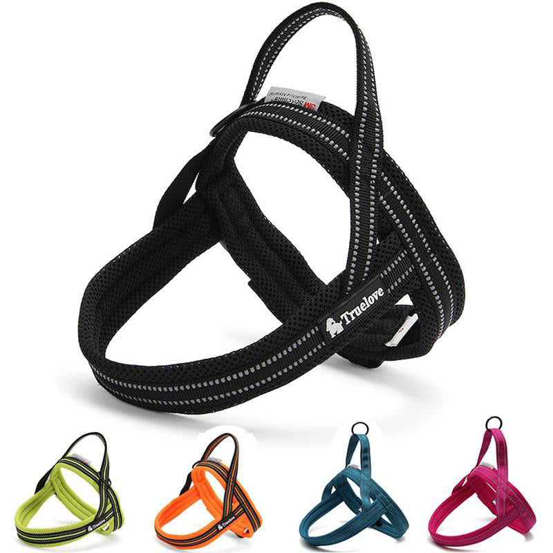 Soft Mesh Padded Nylon Dog Harness Vest 3M Reflective Security Dog Collar  Easy Put On Pet Harness 20% Discount 5 Color