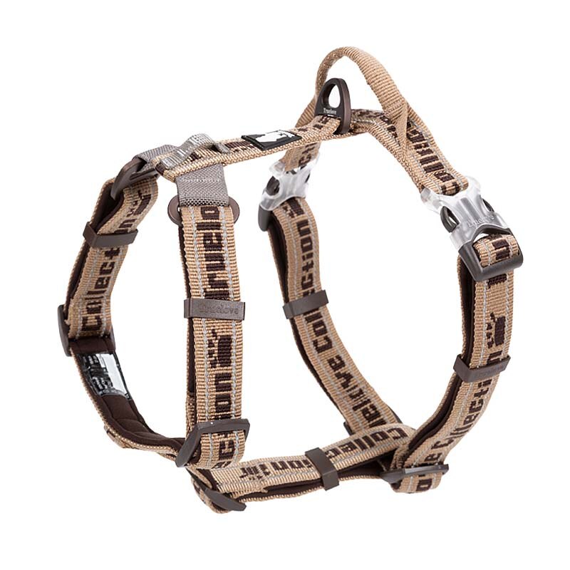 Soft Padded Dog Harness Easy On And Off Nylon Adjustable Car Pet Harness Belt Reflective For Outdoor Training Walking