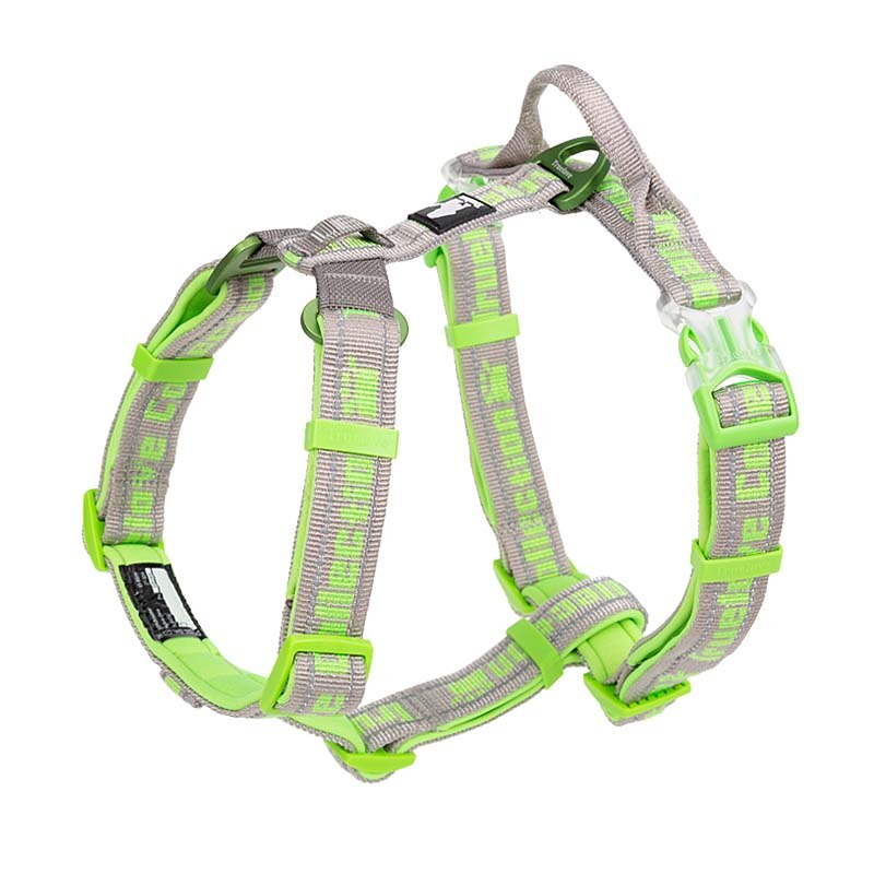 Soft Padded Dog Harness Easy On And Off Nylon Adjustable Car Pet Harness Belt Reflective For Outdoor Training Walking