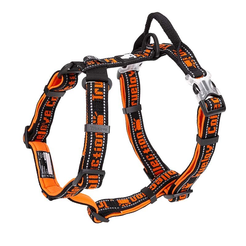 Soft Padded Dog Harness Easy On And Off Nylon Adjustable Car Pet Harness Belt Reflective For Outdoor Training Walking