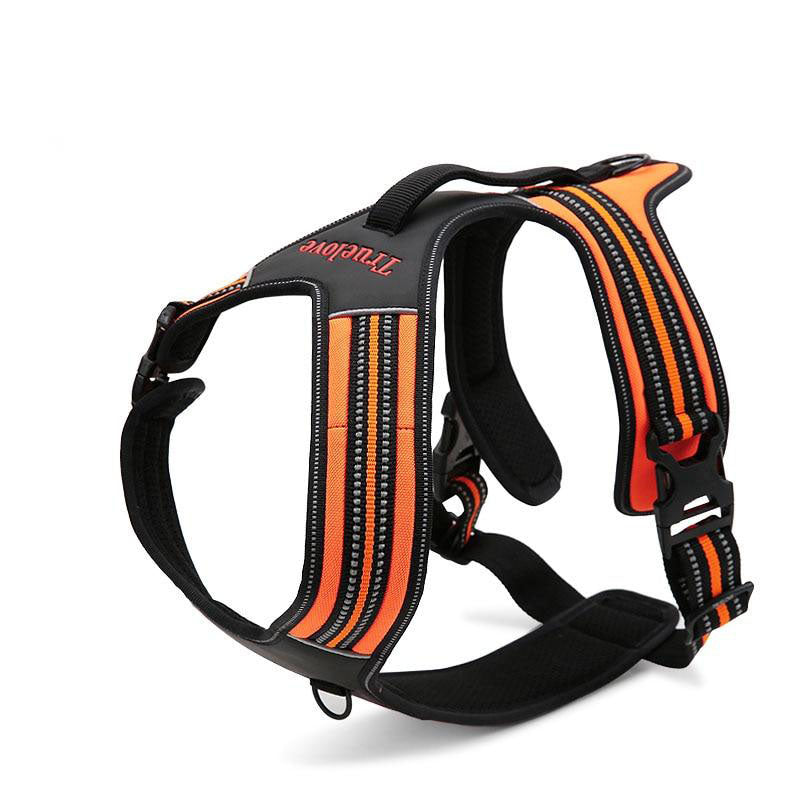 Sport Nylon Reflective No Pull Dog Harness Outdoor Adventure Pet Vest With Handle XS To XL 5 Colors In Stock Factory