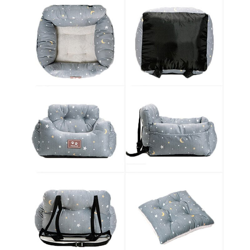 Pet Carrier Car Seat Pad with Safety Belt Cat Puppy Bag Safe Carry House Dog Seat Bag Basket Pet Car Travel Product