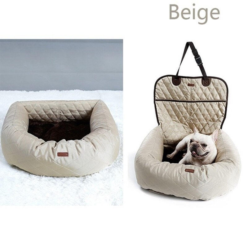 Pet Carrier Car Seat Pad with Safety Belt Cat Puppy Bag Safe Carry House Dog Seat Bag Basket Pet Car Travel Product