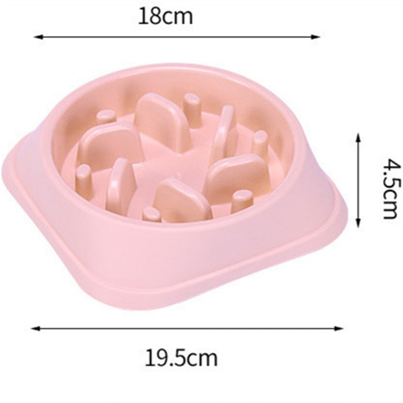 Useful Anti Choke Pet Dog Feeding Bowls Plastic Snail Shape Slow down Eating Food Prevent Obesity Healthy Diet Dog Accessories