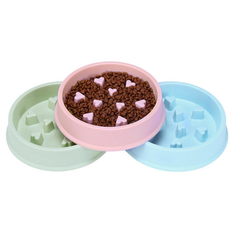 Useful Anti Choke Pet Dog Feeding Bowls Plastic Snail Shape Slow down Eating Food Prevent Obesity Healthy Diet Dog Accessories