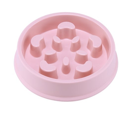 Useful Anti Choke Pet Dog Feeding Bowls Plastic Snail Shape Slow down Eating Food Prevent Obesity Healthy Diet Dog Accessories