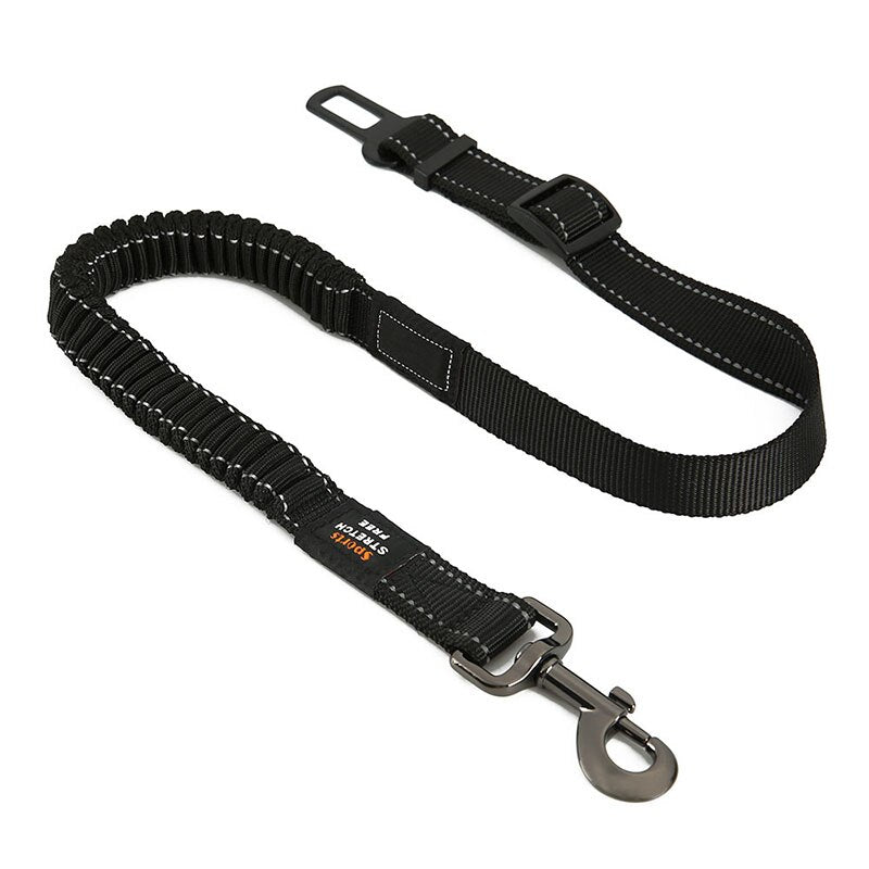 Car Pet Dog Seat Belt Adjustable Safety Belt For Dog  Travel Elastic Leash Clip Harness