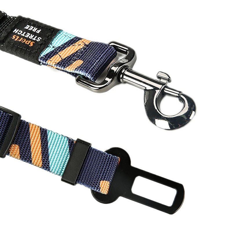 Car Pet Dog Seat Belt Adjustable Safety Belt For Dog  Travel Elastic Leash Clip Harness