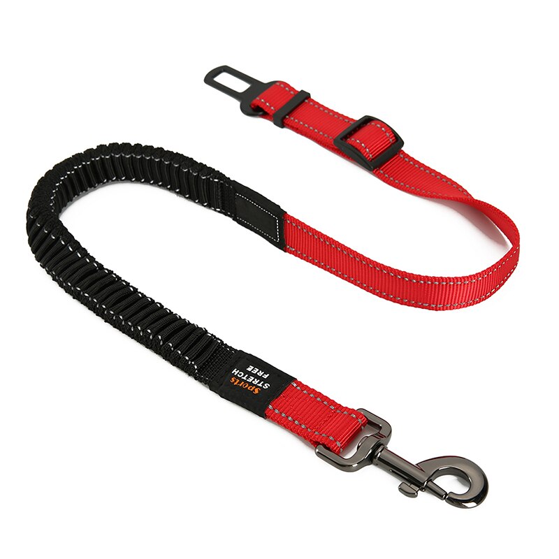 Car Pet Dog Seat Belt Adjustable Safety Belt For Dog  Travel Elastic Leash Clip Harness