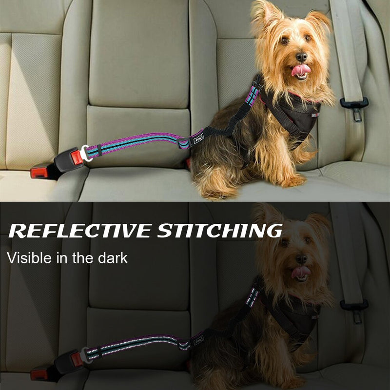 Dog Seat Belt Car Pet Safety Seat Belt with Adjustable Strap for Small to Large Dogs