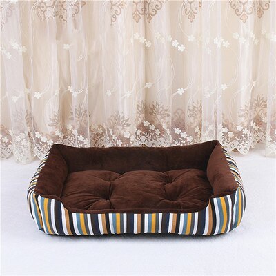 WHPC New Stripe Pet Bed For Large Middle Small Dogs And Cats Soft Warm Dogs Bed Sofa Lounger For Pets Puppy Bed Nest Wholesale