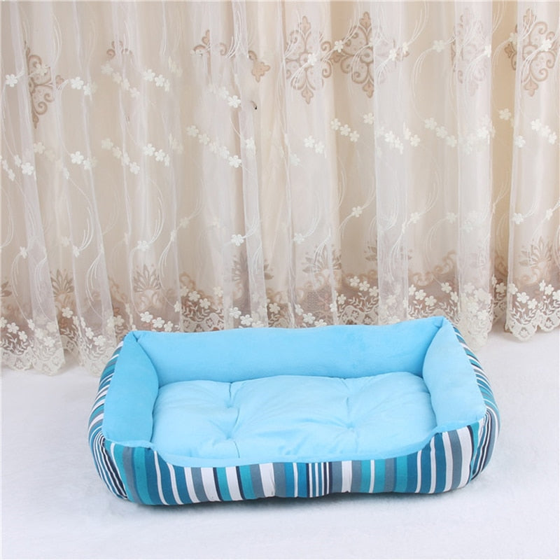 WHPC New Stripe Pet Bed For Large Middle Small Dogs And Cats Soft Warm Dogs Bed Sofa Lounger For Pets Puppy Bed Nest Wholesale