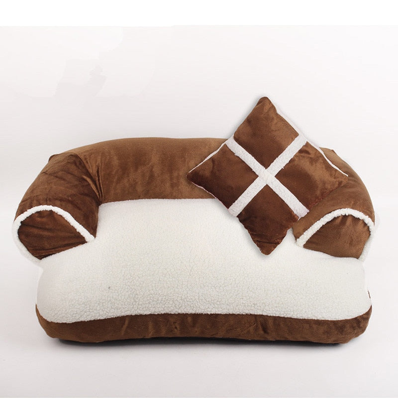 Warm Comfortable  Pet Dog Bed Soft Sofa Puppy Mattress Dog Cat Removable Washable Hous  Perros Soft Sofa Pet Kennel For larg dog