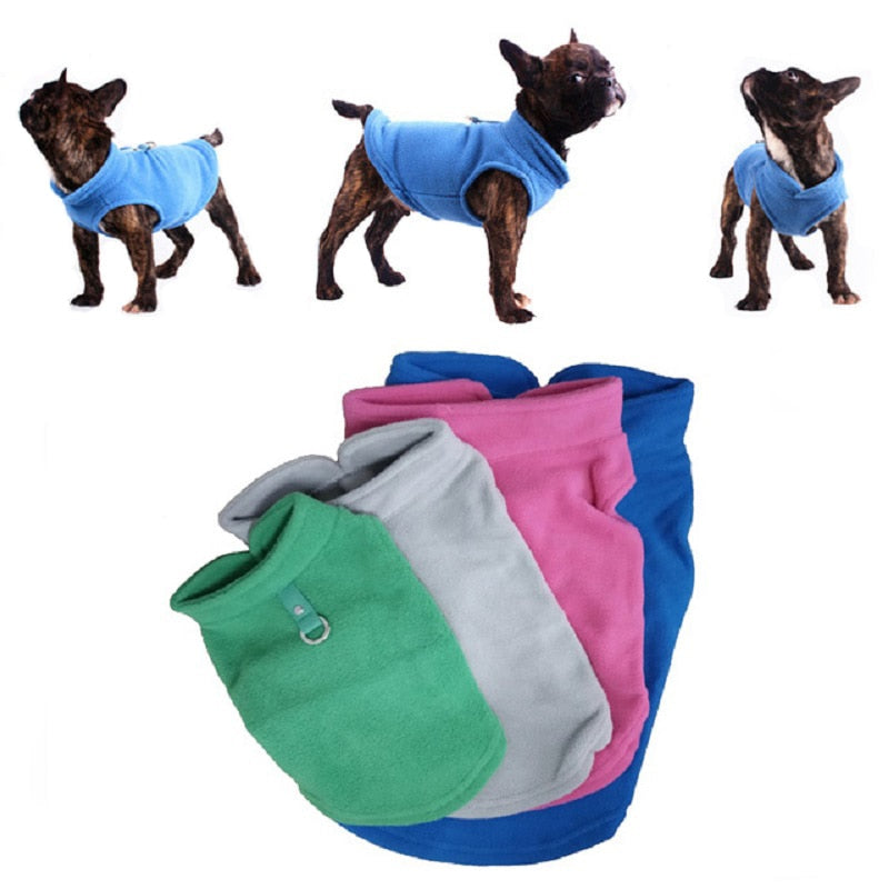 Winter Fleece Pet Dog Clothes Puppy Clothing French Bulldog Coat Pug Costumes Jacket For Small Dogs Chihuahua Vest Hondenkleding